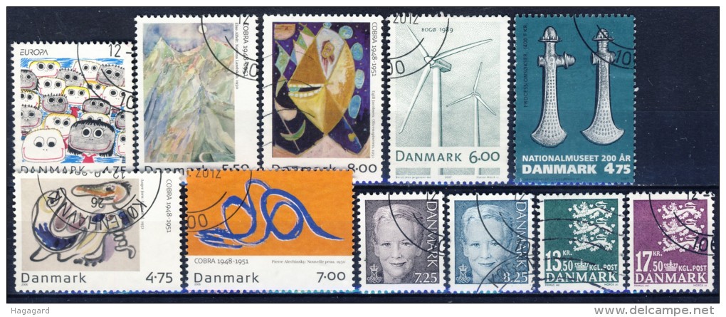 ##G805. Denmark 2006-07. 11 Items. Cancelled(o) - Gebraucht