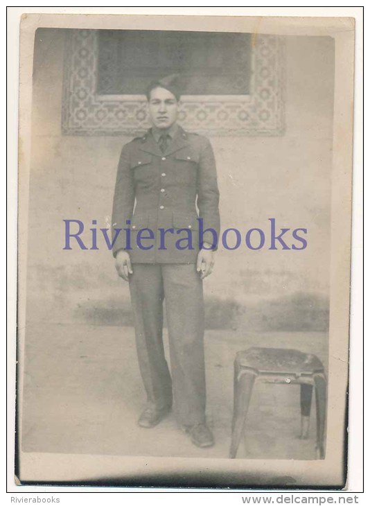 P58 - Militaires En Uniforme Et Calot - Marrakech 1946 - War, Military