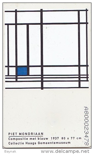 NL  --  OLD PHONECARD  --  10 GULDEN  --  PIET MONDRIAAN - Other & Unclassified