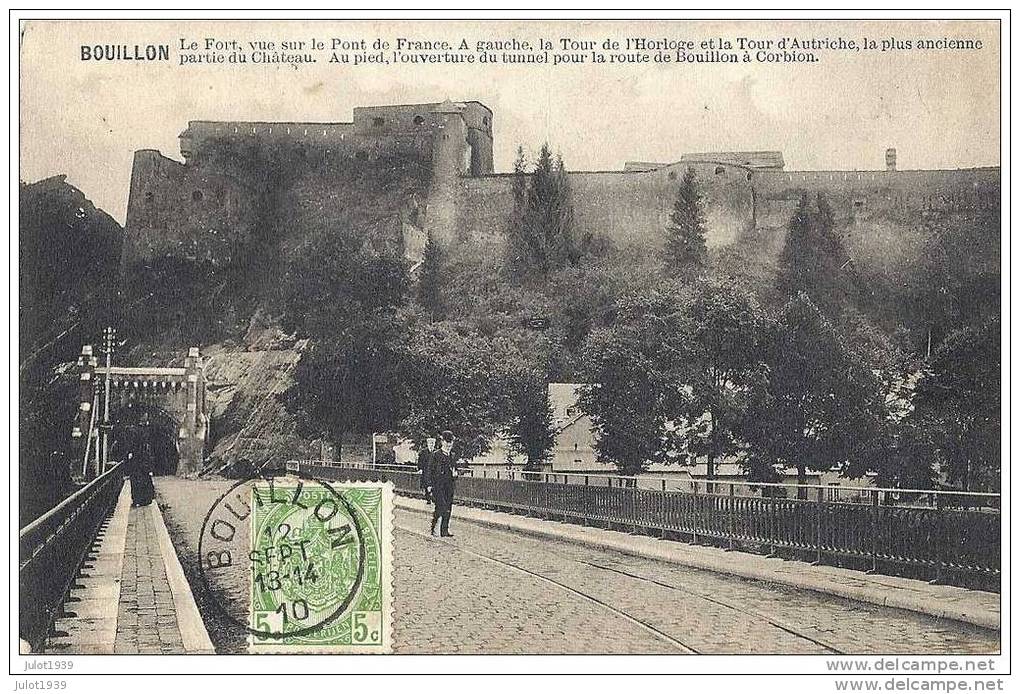 BOUILLON ..-- Pont De France . 1910 Vers NOISY - LE - SEC ( Mr Mme PETITJEAN ) .  Voir Verso . - Bouillon