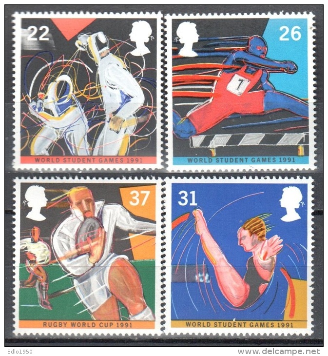 Great Britain 1991 Mi 1341-1344 MNH(**). - Unused Stamps