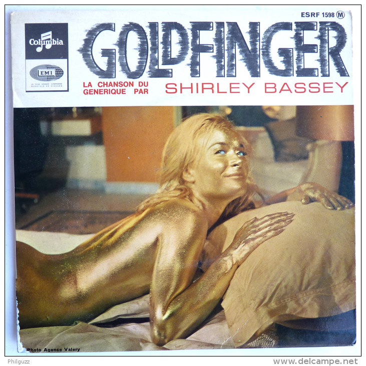 Disque Vinyle 45T JAMES BOND 007 - GOLDFINGER - SHIRLEY BASSEY - COLUMBIA - EMI - Filmmusik