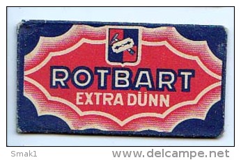 RAZOR BLADE RASIERKLINGE ROTBART EXTRA DUNN - Rasierklingen