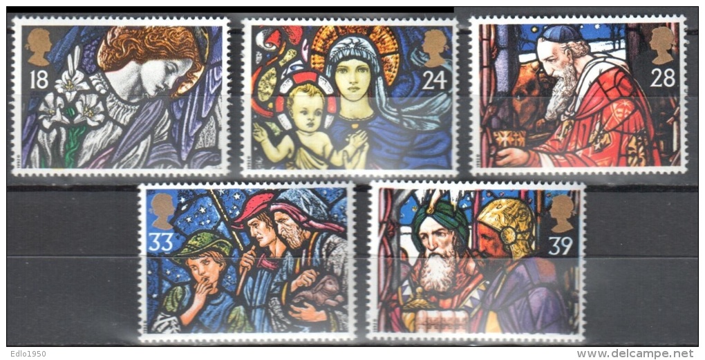 Great Britain 1992 Christmas Mi 1421-1425 MNH(**). - Neufs