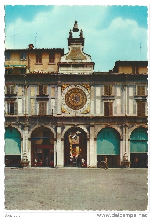 Brescia - Piazza Della Loggia - Artistico Orologio Vecchio. - Brescia