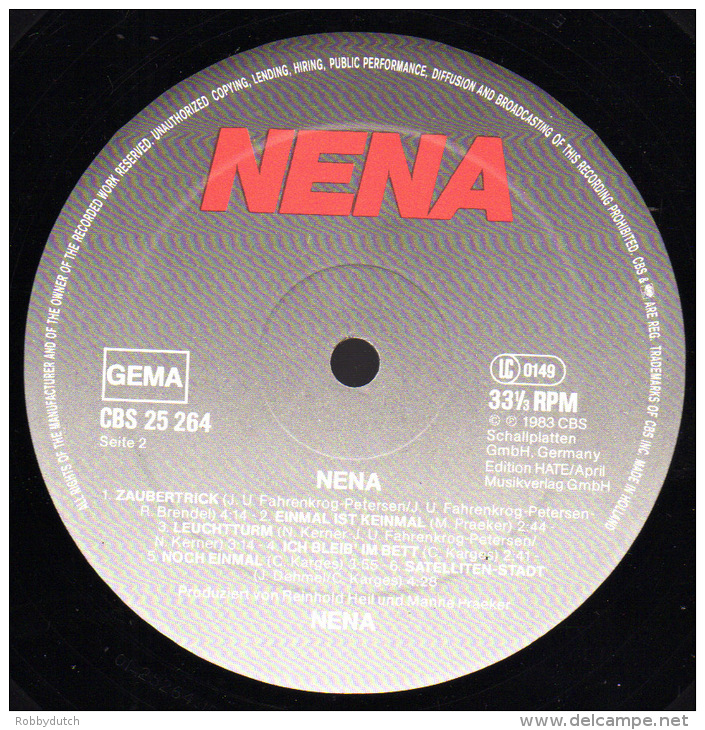 * LP *  NENA - SAME (Holland 1983) - Punk