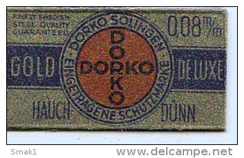 RAZOR BLADE RASIERKLINGE DORKO GOLD - Razor Blades