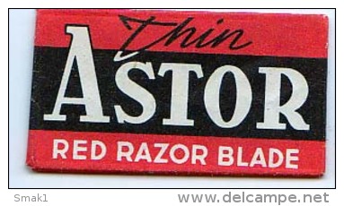 RAZOR BLADE RASIERKLINGE ASTOR THIN RED RAZOR BLADE - Razor Blades