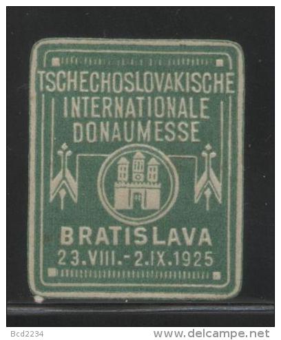 CZECHOSLOVAKIA (SLOVAKIA) 1925 BRATISLAVA INTERNATIONAL DANUBIAN FAIR NHM POSTER STAMP CINDERELLA - Nuevos