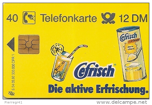 TC-PUCE-ALLEMAGNE-12 DM1992-CEFRISH-SODA-TBE - Alimentación