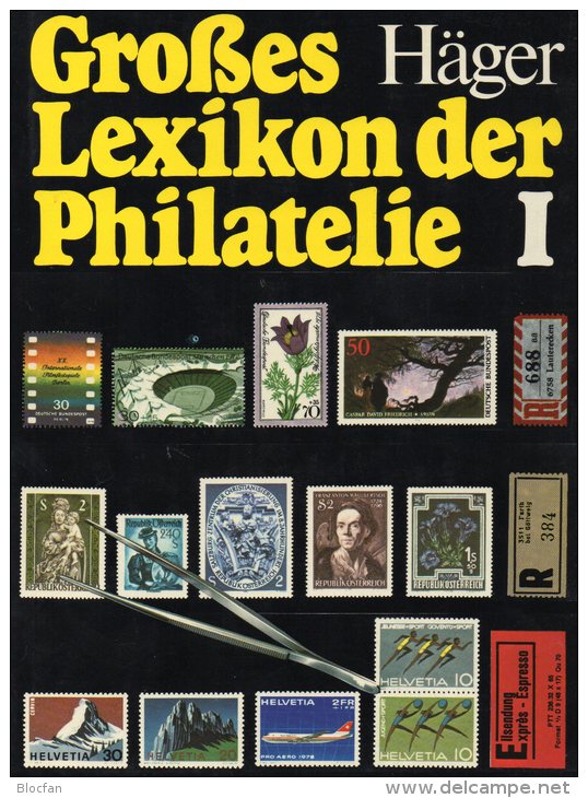 Häger Lexikon Der Philatelie 1978 Band I Antiquarisch 45€ Nachschlagewerk A-M Zu Seltene Marken Der Welt Book Of Germany - Art