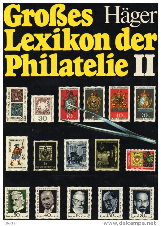 Häger Lexikon Der Philatelie 1978 Band II Antiquarisch 45€ Nachschlagewerk N - Z Seltene Marken Der Welt Book Of Germany - Grafica & Design