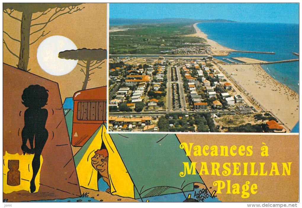 MARSEILLAN PLAGE - Humoristique  - André Vigno - Marseillan