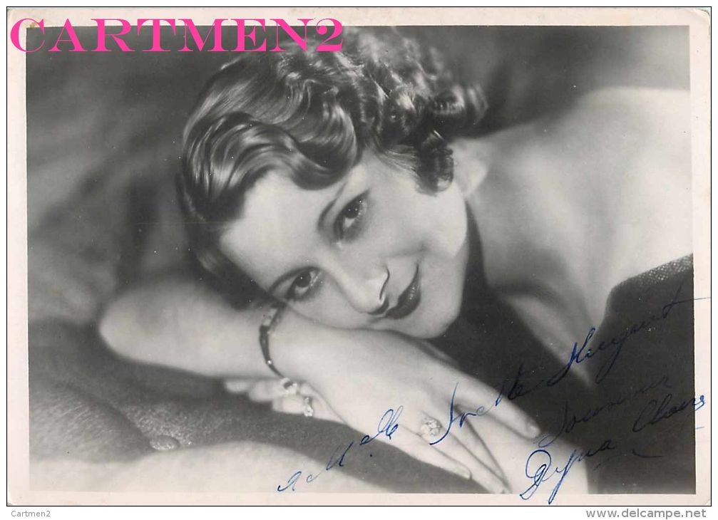 PHOTOGRAPHIE DEDICACEE AUTOGRAPHE CINEMA ACTRICE THEATRE CHANTEUSE DANSEUSE A IDENTIFIER SPECTACLE - Signed Photographs