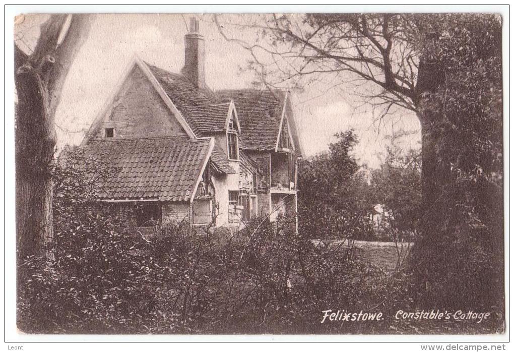 England - Suffolk - Felixstowe - Constable Cottage - 1904 - Autres & Non Classés