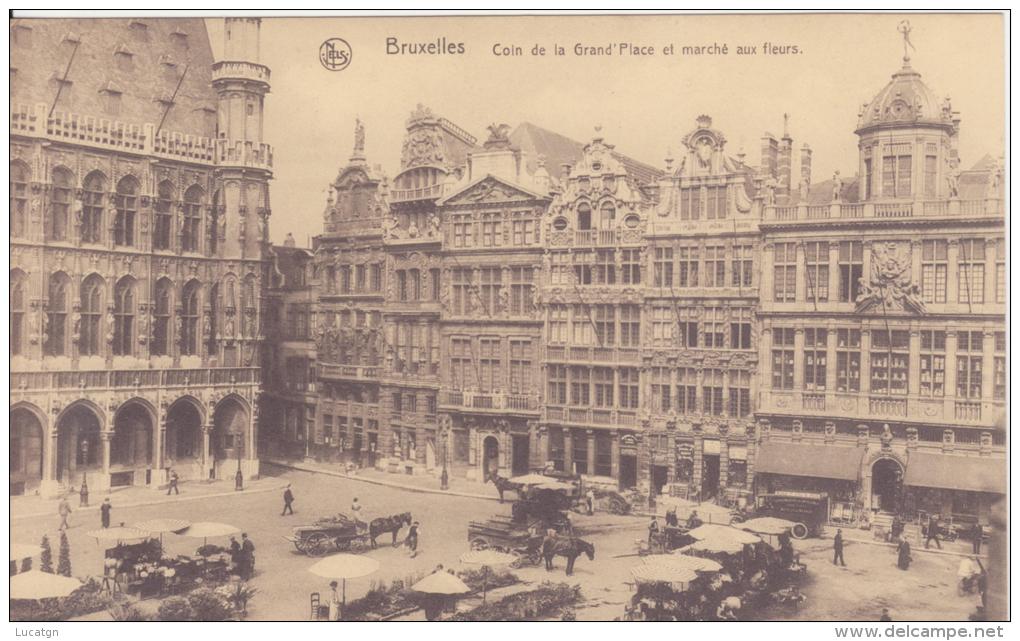 Bruxelles Coin De La Grand Place Et Marchè Aux Fleurs - Mercati