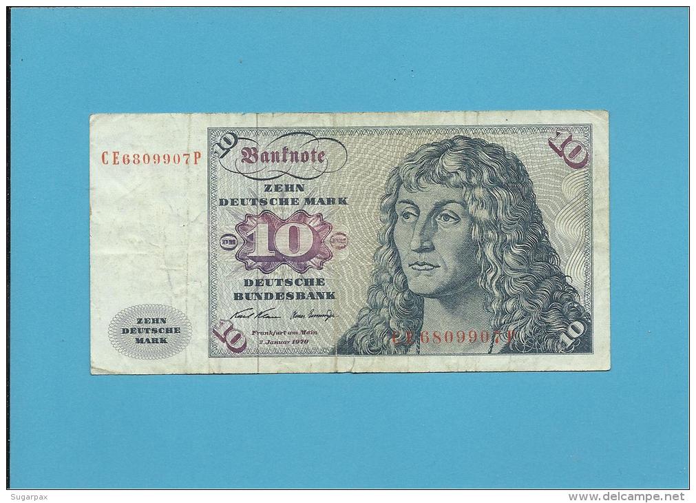 GERMANY - 10 MARK - 02.01.1970 - P31 A - DEUTSCHLAND - 10 Deutsche Mark