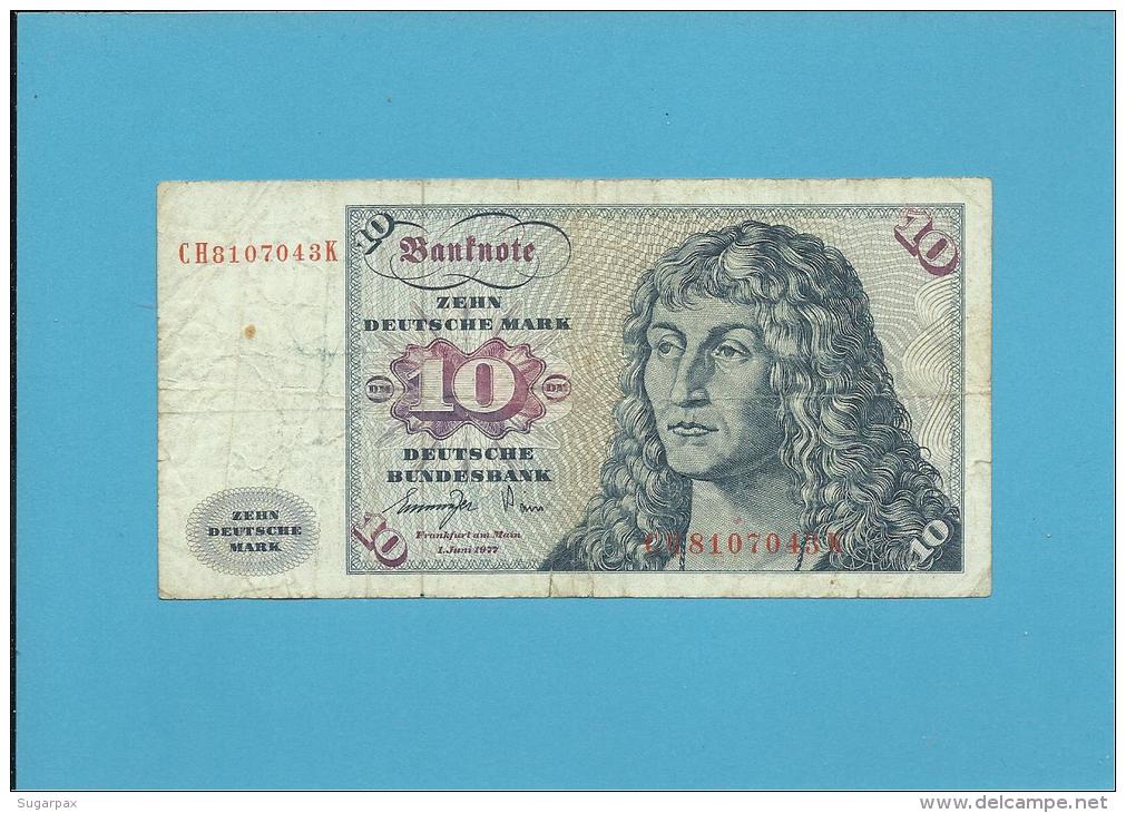 GERMANY - 10 MARK - 01.06.1977 - P31 B - DEUTSCHLAND - 10 Deutsche Mark