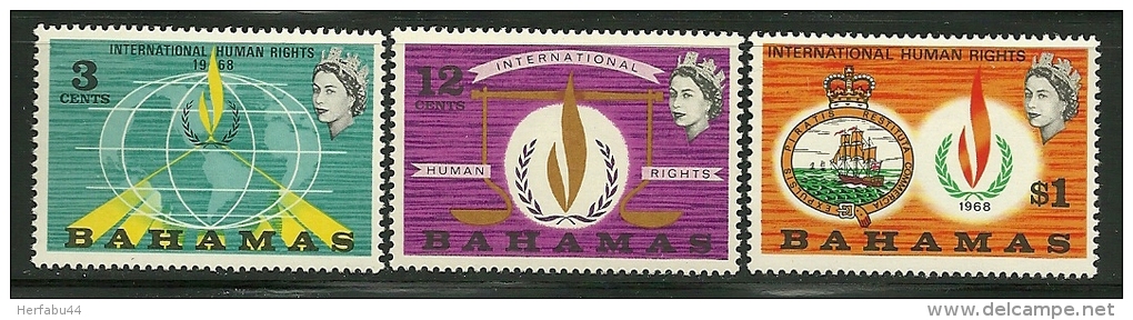 Bahamas         "Human Rights"      Set           SC# 269-71  MNH** - 1963-1973 Ministerial Government