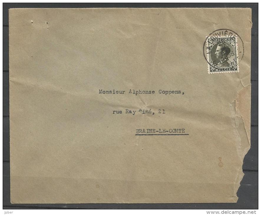 Belgique - N292 - N°401 Leopold III Type "Invalides" Sur Lettre Obl. LA LOUVIERE - Storia Postale