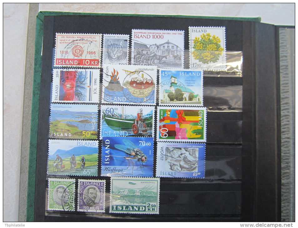 VEND BEAU LOT DE TIMBRES D ' ISLANDE !!!! - Collections, Lots & Séries