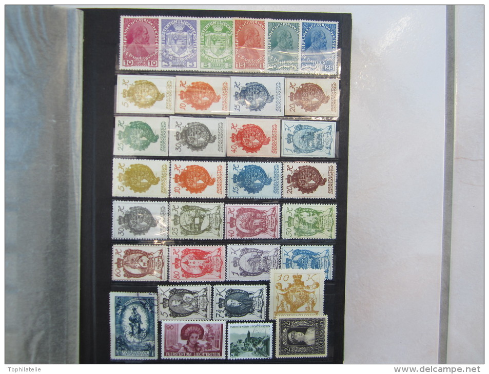 VEND BEAU LOT DE TIMBRES DU LIECHTENSTEIN !!!! - Collections