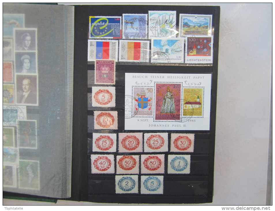 VEND BEAU LOT DE TIMBRES DU LIECHTENSTEIN !!!! - Collections