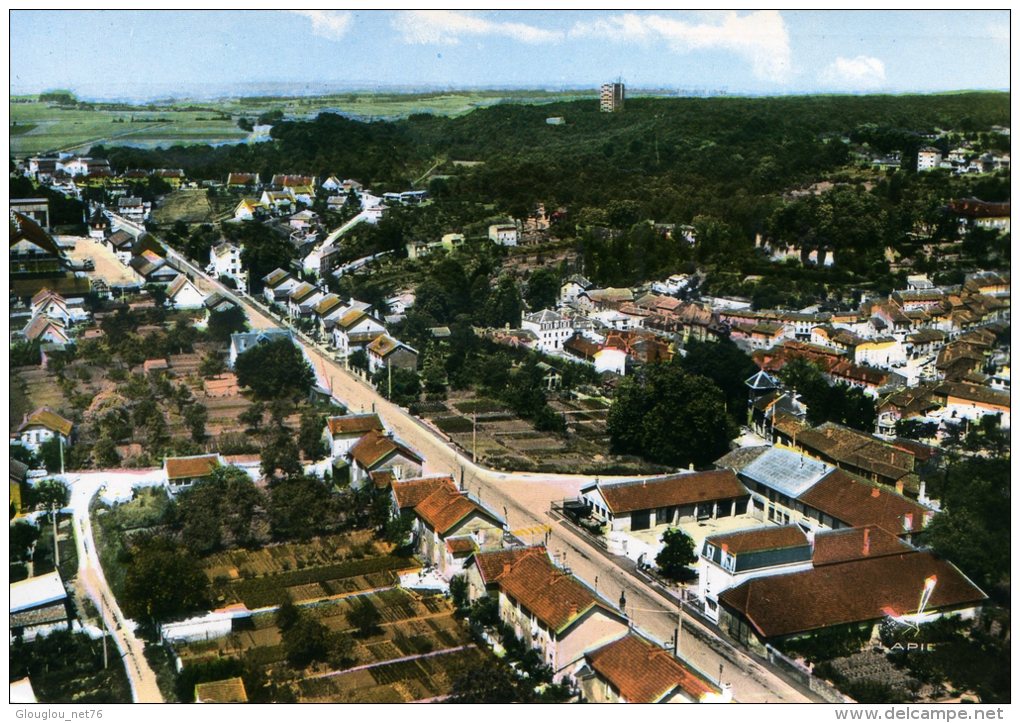 54-EN AVION AU DESSUS DE...BRIEY...LES HAUTS DE BRIEY.....CPSM GRAND FORMAT - Briey