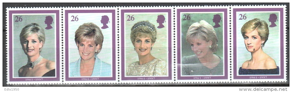 Great Britain 1998  Mi 1729-1733 MNH(**) - Unused Stamps