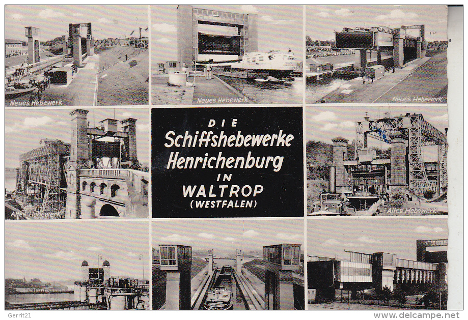 4355 WALTROP, Schiffshebewerk Henrichenburg, 196.. - Waltrop