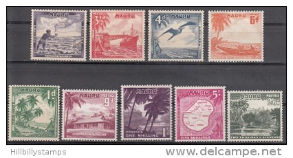 Nauru   Scott No. 39-47   Mnh   Year  1954 - Nauru