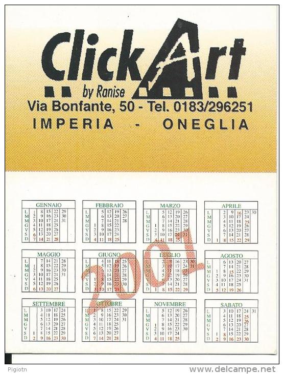 CAL681 - CALENDARIETTO 2001 - CLICK ART - IMPERIA - Petit Format : 2001-...