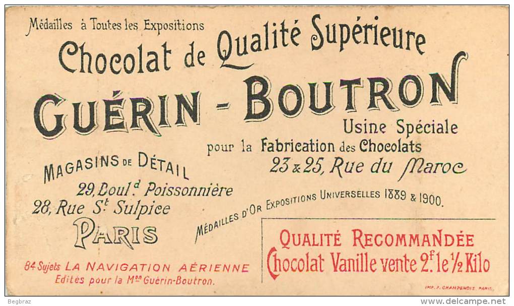 15 CHROMOS GUERIN BOUTRON  SERIE AVIATION - Guérin-Boutron