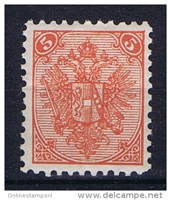Österreichisch- Bosnien Und Herzegowina Mi. 4 II Buchdr. Perfo 10,5 MH/* - Unused Stamps