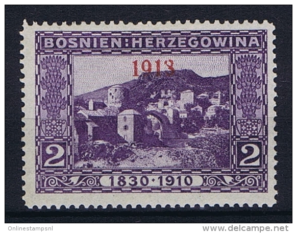 Österreichisch- Bosnien Und Herzegowina Mi 147 Type I  MH/* 1913 Staat 1918 , 1913 Instead Of 1918 - Unused Stamps
