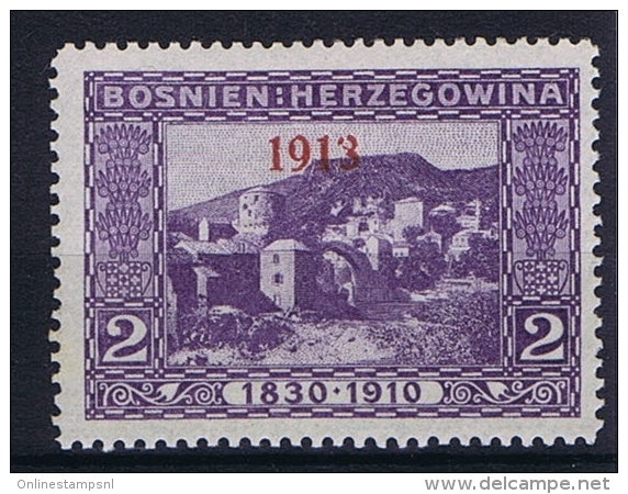 Österreichisch- Bosnien Und Herzegowina Mi 147 Type I  MH/* 1913 Staat 1918 , 1913 Instead Of 1918 - Unused Stamps