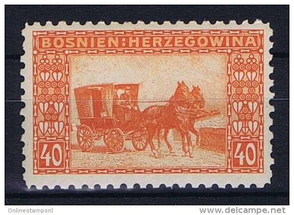 Österreichisch- Bosnien Und Herzegowina Mi 39 C Perfo 9,25, MH/* - Unused Stamps