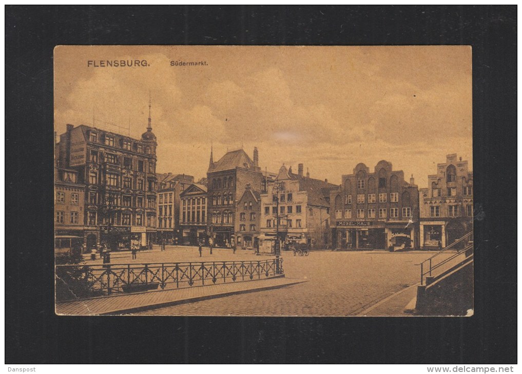 AK Flensburg Südermarkt 1920 - Flensburg