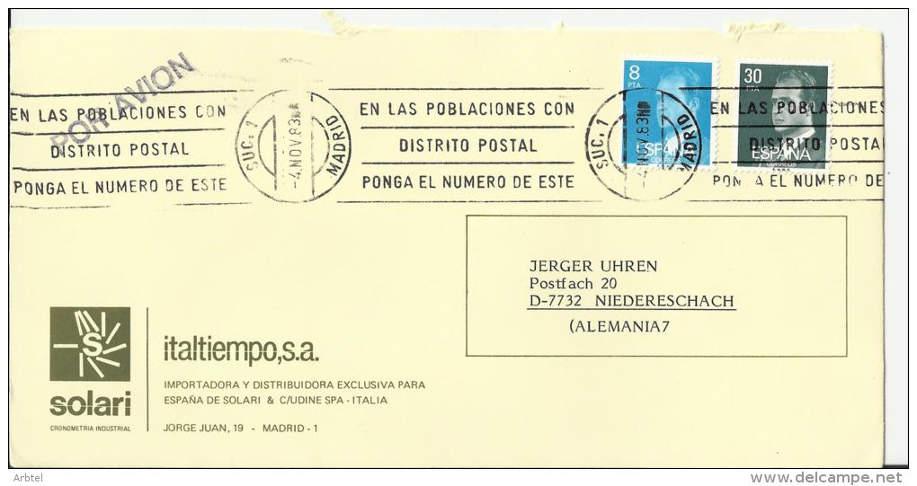 MADRID SUC-1 CC SELLOS BASICA JUAN CARLOS I - Cartas & Documentos