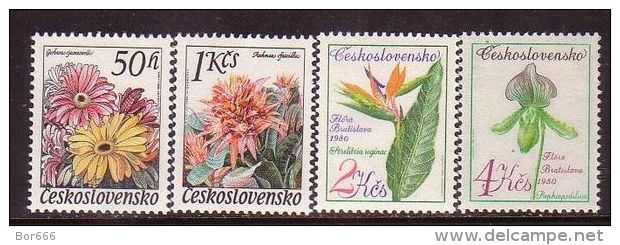 Czechoslovakia - Flowers 1980 MNH - Unused Stamps