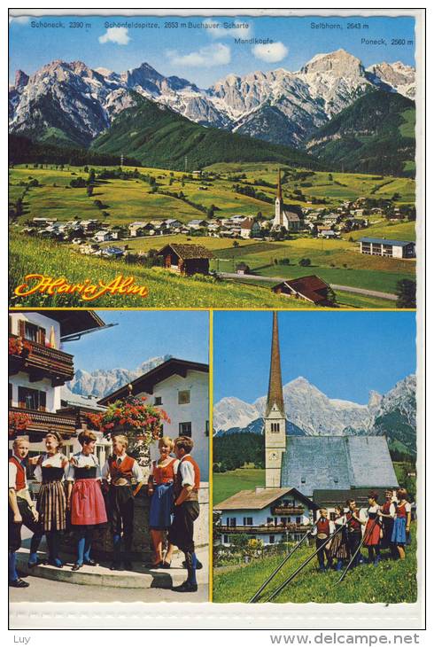 MARIA ALM - Panorama, Pinzgauer Trachten, Alphorn Bläser - Maria Alm