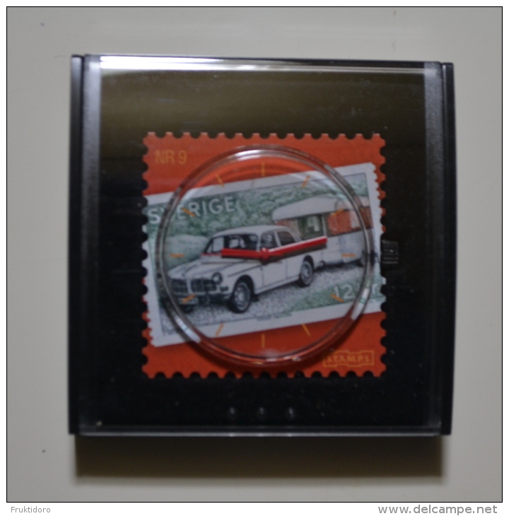 Sweden Stamp Clock Nr 9 - Car Volvo Amazon - 2010 - Andere & Zonder Classificatie