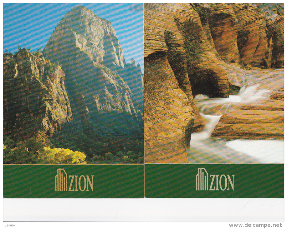 2 CPM 13X18  De ZION NATIONAL PARK - - Zion