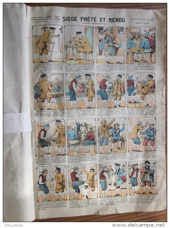 RARE Légende De France Collection D'images Livre (original)de 16 Planches D'images D'Épinal Vendu En L'état - Albumes & Catálogos