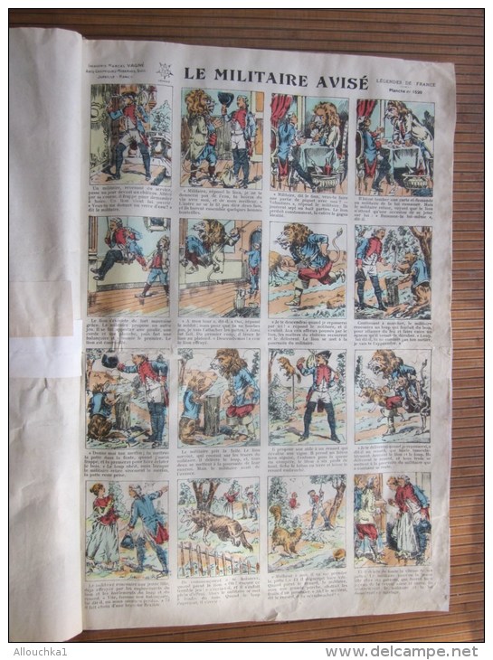 RARE Légende de France collection d'images livre (original)de 16 planches d'images d'Épinal vendu en l'état