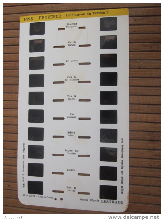 Stéréo Carte Vue Stéréoscopique En Relief Lestrade Vision En 2 Dimensions 2D -la Provence : Le Grand Canyon  Du Verdon 2 - Visores Estereoscópicos