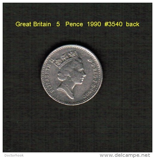 GREAT BRITAIN    5 PENCE  1990  (KM # 937b) - 5 Pence & 5 New Pence