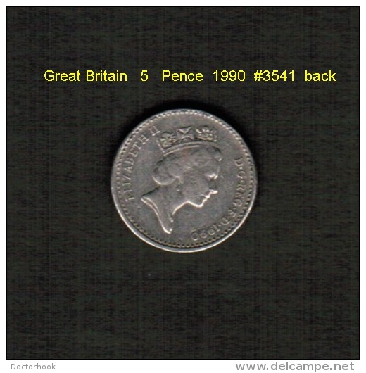 GREAT BRITAIN    5 PENCE  1990  (KM # 937b) - 5 Pence & 5 New Pence