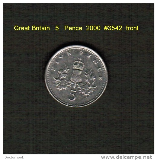 GREAT BRITAIN    5 PENCE  2000  (KM # 988) - 5 Pence & 5 New Pence