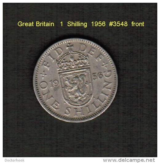 GREAT BRITAIN    1  SHILLING  1956  (KM # 904) - I. 1 Shilling